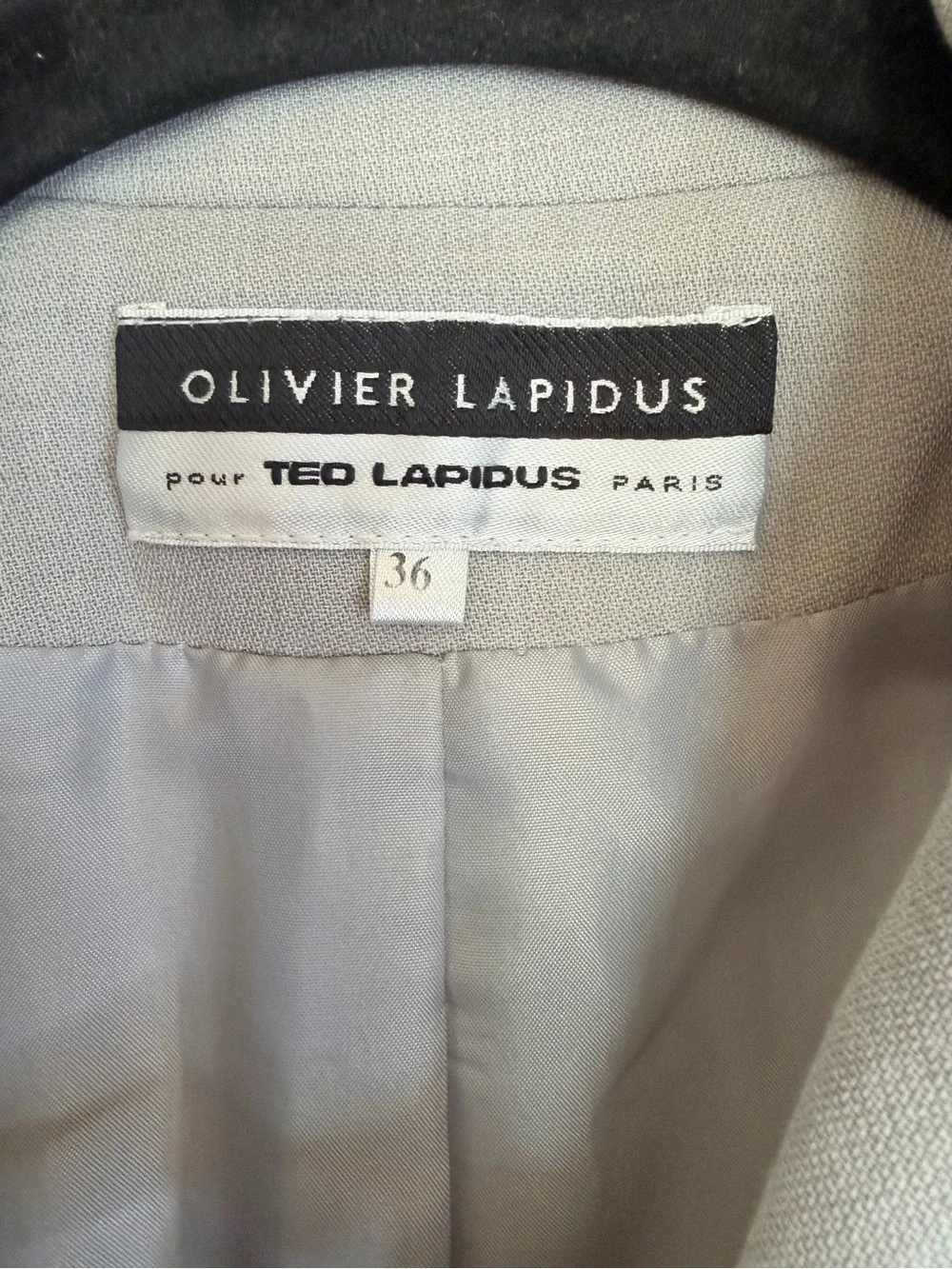 VTG 90s Olivier Lapidus pour Ted Lapidus Paris Wool Skirt Suit - EU 36/38